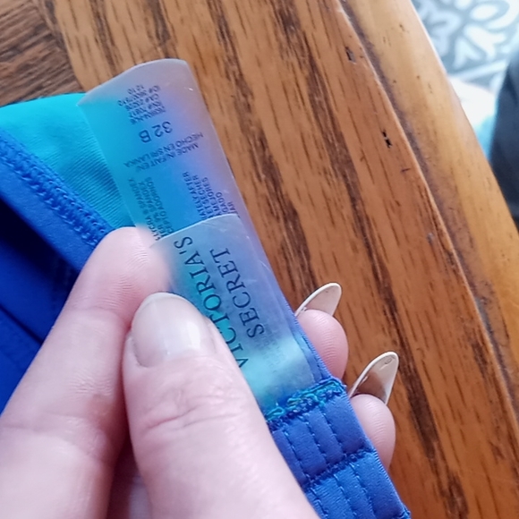 Victorias secret extreme pushup swimsuit top swim top EUC royal blue - Picture 7 of 7